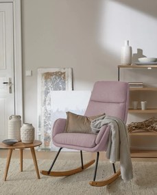 Hojdacie kreslo Lindberg, staroružová látka