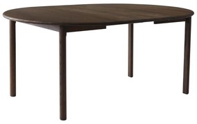 Hnedý okrúhly rozkladací jedálenský stôl z dubového dreva ø 120 cm Noor – Hammel Furniture
