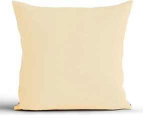 Bavlnená obliečka na vankúš Renforcé 40 × 40 cm - Taisa čierna/zlatá