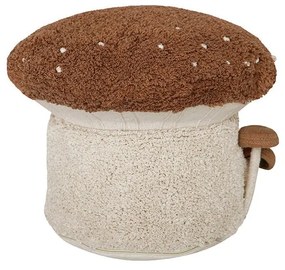 Detský sedací vak v tehlovej farbe/krémovobiely Boletus – Lorena Canals
