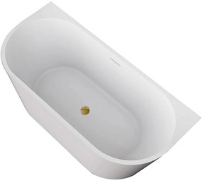 Cerano Grazia, voľne stojaca akrylátová vaňa 150x75 cm, biela, CER-CER-413621
