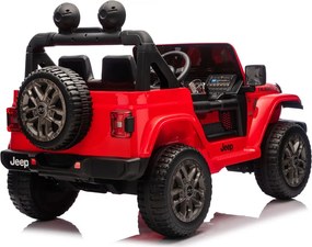 LEAN CARS Batéria pre vozidlá Jeep Rubicon 4x4 DK-JWR556 4x200W 24V červená