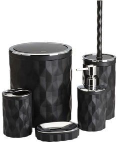 Kúpeľňový set REINA 5 ks čierna/chróm