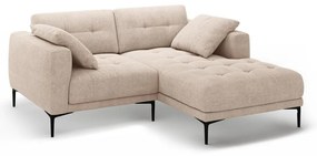 Svetlohnedá rohová pohovka (pravý roh/s leňoškou) Bemy – Micadoni