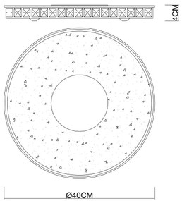 GLOBO stropné svietidlo DENNI 49336-24R