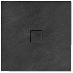 Rea BLACK STONE - Kamenná sprchová vanička 90 x 120 x 3,5 cm + sifón, čierna, REA-K9603