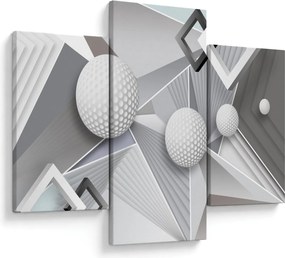 Geometrický abstraktný obraz (90x60 cm)
