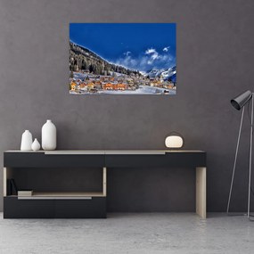 Obraz - Horské mestečko (90x60 cm)