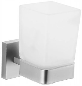 Závesný hranatý držiak kefiek MAXMAX MEXEN VOX - kov/sklo - chrómový, 707038-00