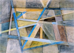 Sklenený obraz - Abstrakcia (70x50 cm)