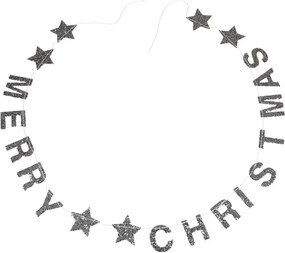 Vianočná girlanda s nápisom Rex London Silver Stars