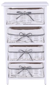 Tempo Kondela Komoda Ruby biela, 73 cm