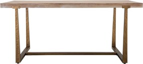 Jedálenský stôl Ankara 180 cm hnedý/zlatý
