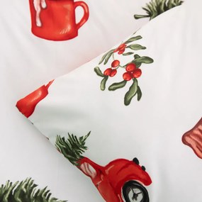 Posteľná obliečka Christmas Car Microfibre 200x220/2×70x80 cm – vianočný motív, mikrovlákno