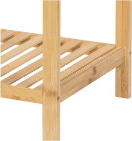 Bambusový kúpeľňový regál v prírodnej farbe 37x83 cm Skaren – Bonami Essentials