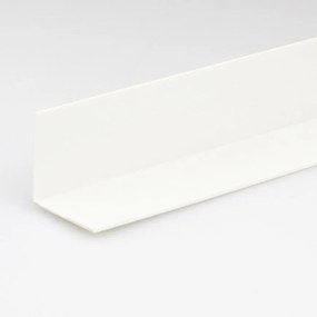 Profil uholníkový PVC biely lesk 25x25x1000