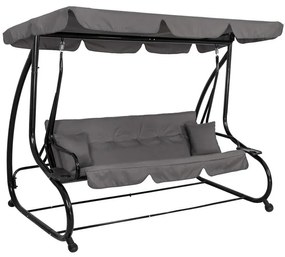 Záhradná hojdačka LINDA SPRINGOS GS0003-sivá