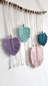 Vrabka Style Macramé pierka - Štyri Lístky (2 varianty) Varianta: 1