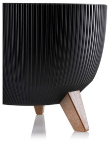 Kvetináč Rosa Linea 24x15 cm čierny