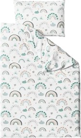 Krepové obliečky do postieľky Renforcé RAINUBI biele Rozmer obliečky: 45 x 65 cm | 90 x 140 cm