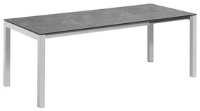 Cubic HPL rozťahovací stôl strieborný/antracit 150-210 cm