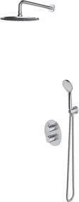 Podomietkový Termostatický Sprchový Stĺp S Batériou Nikel Omnires