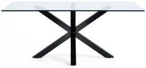 ARGO BLACK GLASS stôl 160 x 90 cm