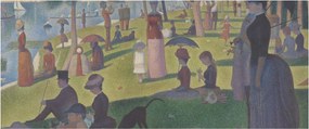 Obraz - Georges Seurat, A Sunday on La Grande Jatte, reprodukcia (120x50 cm)