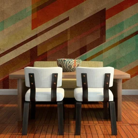 Sablio Tapeta Hnedá abstrakcia - 125x75 cm