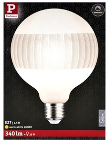 LED Stmievateľná žiarovka CLASSIC G125 E27/4,5W/230V 2600K - Paulmann 28743