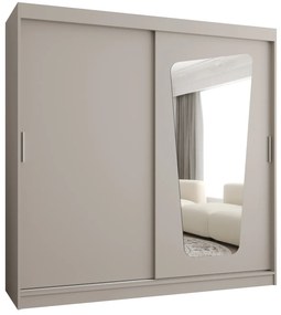 Šatníková skriňa 200 cm Mokka (kašmír). Akcia -50%. Vlastná spoľahlivá doprava až k Vám domov. 1126038