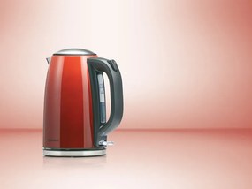 Silvercrest®  Kitchen Tools Rýchlovarná kanvica SWC 3100 B1, 1,7 l (červená)  (100343678)