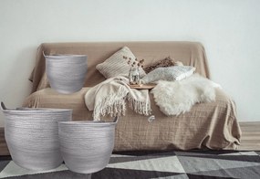 Tutumi Tutumi, súprava prírodných košíkov 3ks BOHO YT21B-35, šedá, HOM-02808