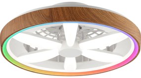 Brilliant - LED RGBW Stmievateľný stropný ventilátor GAIANO LED/24W/230V + DO BI0208