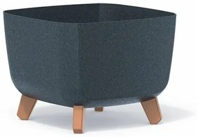 Kvetináč GRACIA SQUARE ECO WOOD antracit 29cm