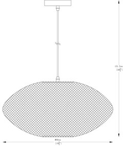 Zuma Line A8032L-GD - Luster na lanku ORION 1xE27/40W/230V zlatá