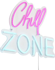 Neónové nástenné svietidlo ružové s modrým vrátane LED - Chill Zone
