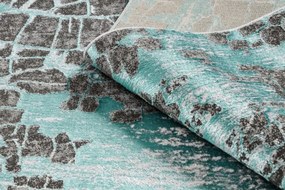 Koberec DE LUXE 2079 Vintage - štrukturálny - zelený / antracit