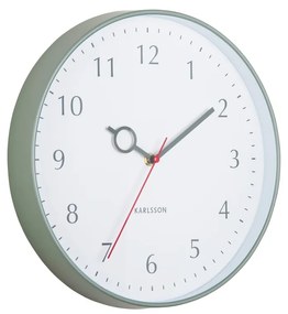 Karlsson 5992GR dizajnové nástenné hodiny zelená, pr. 30 cm