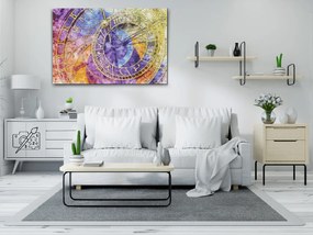 Gario Diamantové maľovanie Farebný orloj Rozmery: 120 x 80 cm, Rámovanie: Iba zrolované plátno, Diamanty: Okrúhle