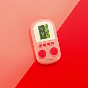 KIK Prenosná elektronická arkádová konzola, ružová