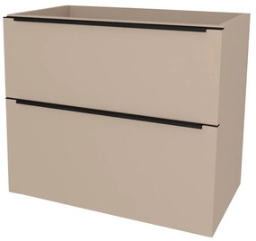 Mereo, Mereo Mailo, kúpeľňová skrinka 101 cm, čierne madlo, Multidecor, Šedý kameň, MER-CN592SBSEKA