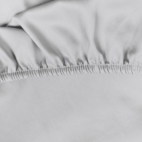 JERSEY PRESTIERADLO 120X200 CM, VÝŠKA 25 CM STRIEBORNÉ