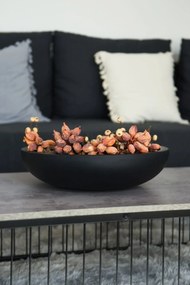 Okrasná miska PLANA, sklolaminát, 43x11 cm, antracit