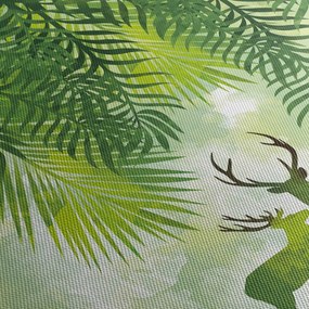 Obraz - Jelene v lese (70x50 cm)