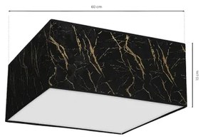 Stropné svietidlo SENSO 2xE27/60W/230V čierna