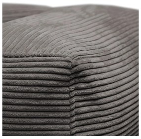 Tmavosivý menčestrový sedací vak MooG – SLOWDOWN