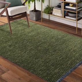Čierno-zelený protišmykový koberec Diamond Šírka: 200 cm | Dĺžka: 290 cm
