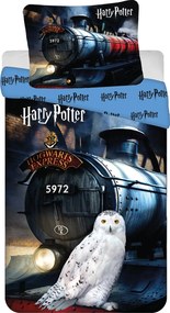 Jerry Fabrics Bavlnené obliečky 140x200 + 70x90 cm - Harry Potter "Hogwarts Express"