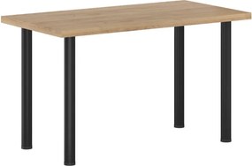 Vintino Jedálenský stôl LUNARO 128 × 67 cm – dub zlatý craft / čierny